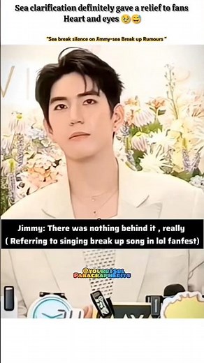🗣️:Jimmy Sea Breaking up💔 meanwhile Sea : No we R Not 🥹❤️‍🩹#bl#blseries#shorts#jimmysea