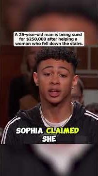 He Helped a Woman Who Fell Down the Stairs.Then Got Sued for $250,000 😳 #Shorts #Court #News