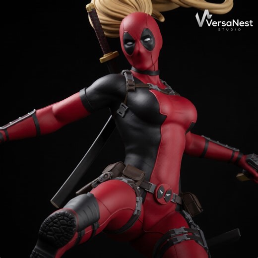 Lady Deadpool STL File 1:10 Scale – Marvel Female Deadpool 3D Print Model – Presupported & Unsupported Resin STL – Digital Download - Etsy UK
