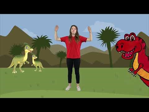 I'd like to be big as a dinosaur| Auslan signing | hey dee ho music | fun songs for kids