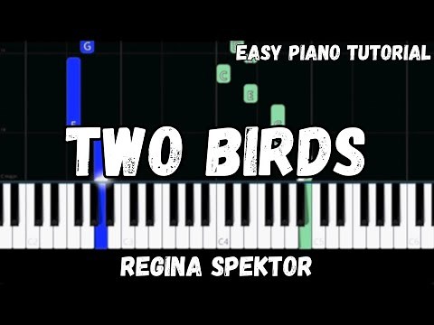 Regina Spektor - Two Birds (Easy Piano Tutorial)