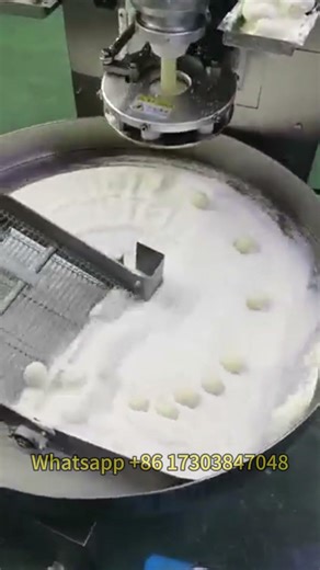 Rotary Pastry Breading Crumbing Equipment | Flour Coating Machine