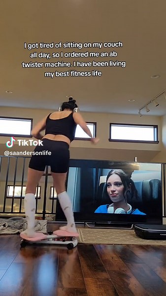 I got tired of sitting on my couch all day so I ordered me a whole ab twister machine. I have been living my best fitness life. #abtwister #abworkouts #abmachine #athomeworkouts #coreworkouts
