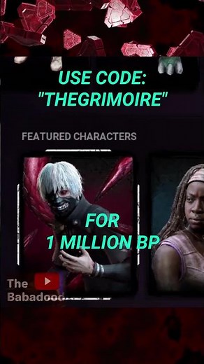 FREE 1 MILLION BLOODPOINTS W/ code "THEGRIMOIRE" #dbd #gaming