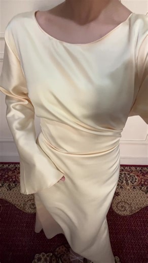 Elegant Yellow Butter Dress for Lebaran 2026