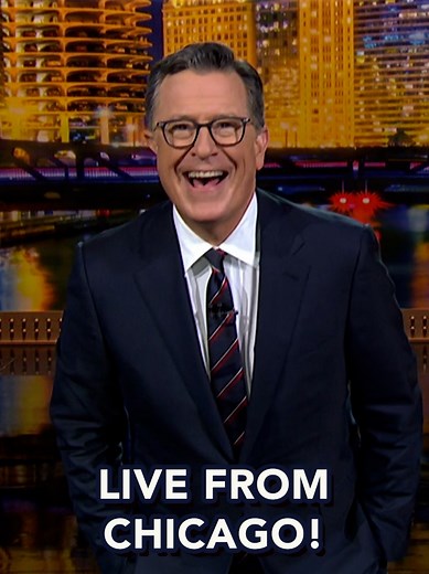 We are LIVE, and the historic @auditoriumtheatre is packed. Spoiler alert: Some seats come with a special gift! #LateShowChicago #Colbert