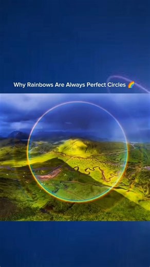 Why Rainbows Are Always Perfect Circles 🌈 (Not Just Arches!) #science #rainbow #shorts
