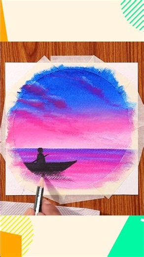 Easy_Drawing_for_Beginners___A_Boy_on_A_Boat___Step_by_Step||Art With AK ‪@ArtArena‬ #shorts #art