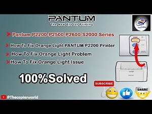 How To Fix Orange Light Problem || pantum printer orange light blinking || PANTUM P2200