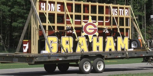 Graham football scoreboard installed at new field