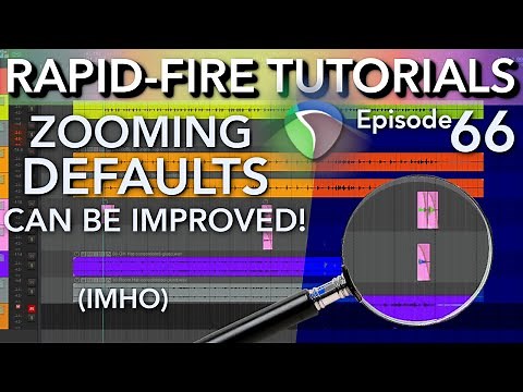 Optimizing Zooming defaults in REAPER w/ Hotkeys & Mouse Mods (Rapid-fire Reaper Tutorials Ep66)