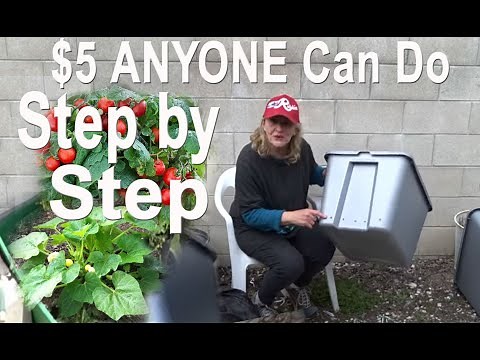 How To Build a RAISED BED Garden-Grow Tons of Vegetables Pot Plants in EASY Tote METHOD Small Spaces