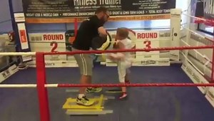 Meet the boxing champion of the future: Watch seven-year-old Leo Fox pack a solid punch