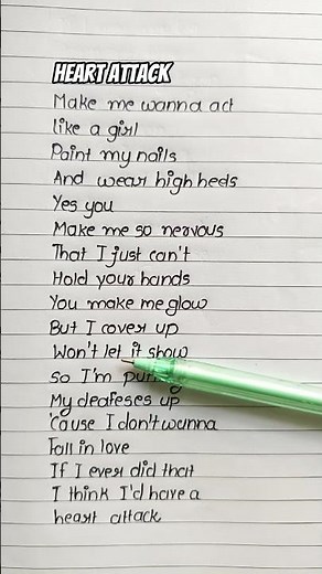 🔥 Heart Attack – Demi Lovato (Lyrics) #heartattack #songlyrics #demilovato