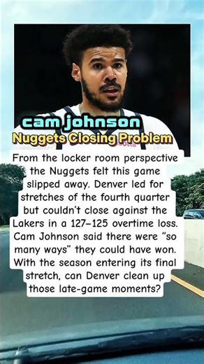 Cam johnson nuggets postgame #camjohnson #nuggets #nbapostseason