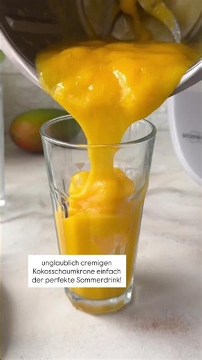 Das Geheimnis für den cremigsten Mango-Kokos-Refresher 🤫🥭🥥 | Thermomix® Rezept