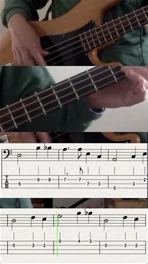 Bass Cover of “Apache” by The Shadows – Playalong Notation & Tab #shorts