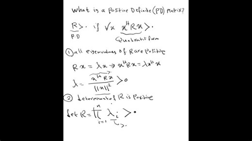 What is a Positive Definite Matrix? | Alimorad Mahmoudi