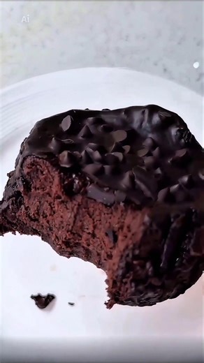 3-Ingredient Dark chocolate Brownies 🍫 Ready in 3 Minutes, Rich & Fudgy! #recipe