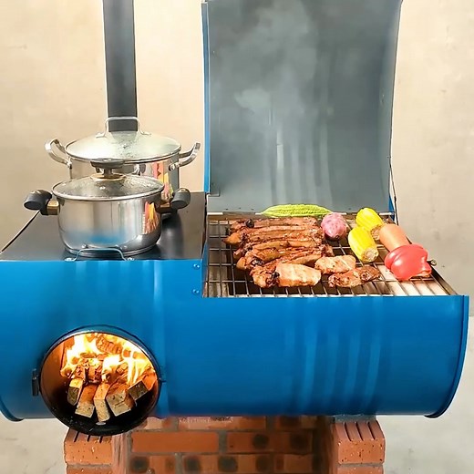 1M views · 3K reactions | How to Build a Wood Stove with Oven Ideas made from iron drums | Genius Crafts | Facebook