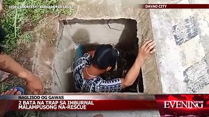 493K views · 5.7K reactions | Na-trapped sulod sa imburnal sa Crocodile Park, Barangay Maa, Davao City kaganihang buntag ang duha ka mga bata. Malampusong kining narescue sa mga otoridad nga misulod sab ilawom sa imburnal #NewslinePhilippines | Newsline Philippines | Facebook