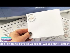 How to Use Flatten in Cricut Design Space for Return Address Labels