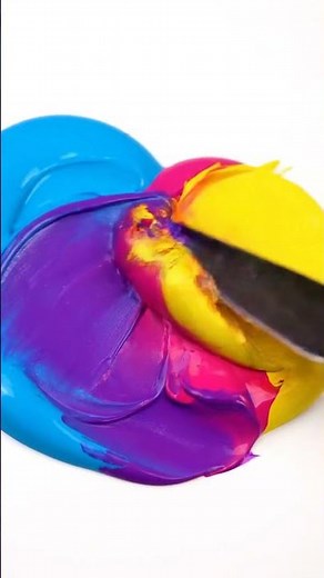 Color Mixing Satisfying Video ✨ | Triple Dye Swirl ASMR | Viral Relaxing Aesthetic