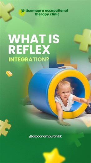 Poonam Puranikk on Instagram: "What is Reflex Integration? And why does it matter for your child’s development? If your child shows poor focus, low balance, delayed milestones, emotional ups & downs, or struggles with handwriting their primitive reflexes may not be fully integrated. Unintegrated reflexes can quietly affect learning, behaviour, and coordination and many parents don’t even know it. At Ssamgra Occupational Therapy Center, we specialize in Reflex Integration using proven movement-ba