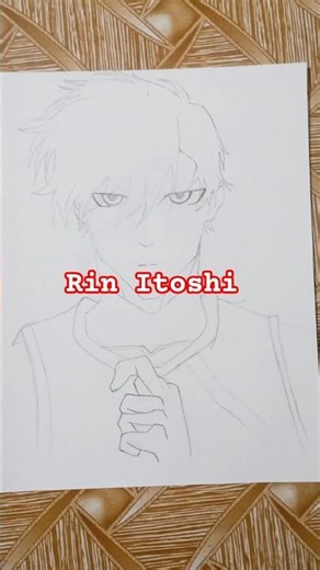 Drawing tutorial of Rin Itoshi | Blue Lock |#rinitoshi #anime #drawing #tutorial #bluelock