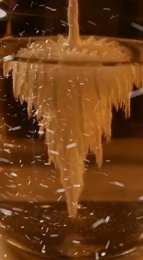 Hot Sugar solution Crystallization #timelapse #scienceexperiment