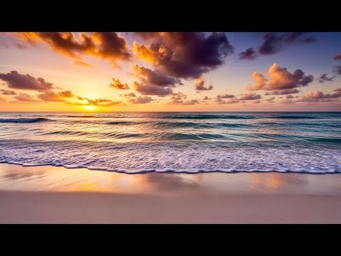Evening Ocean Sunset – Gentle Waves for Total Relaxation
