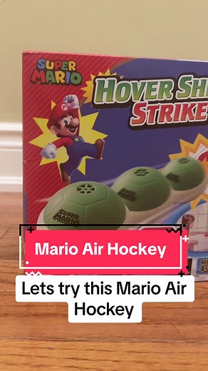 Super simple game for the kids to play with each other. Any age is able to enjoy hitting the Turtle shell back and forth. #parenting #toyreview #fyp #autismmom #funathome #mario #luigi #airhockey #walmart #funtoys