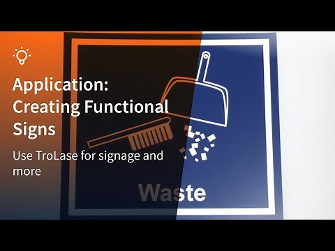Application: Laser engraving functional signs | Trotec Engraving Materials