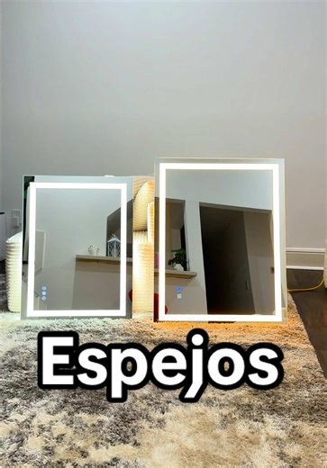Espejo rectangular regulable con luz LED para tu hogar