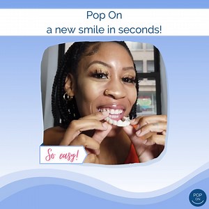 Getting the smile of your dreams has never been easier! ✨ Since Pop On Veneers are 100% custom made, they have an exact fit so they're comfortable and secure. Just pop them on and start smiling with confidence! 😎 💯100% custom made in NYC 🗽 🦷 Cover Missing teeth, Gaps & Stains 🦷 🤩 smile now 🔁 pay over time💸 💲 Affordable 0% interest payments as low as $29 with Affirm, Zip, Partially & more 🏡 At home impression kit included or make impressions at Pop On NYC 👏Painless, without going to th