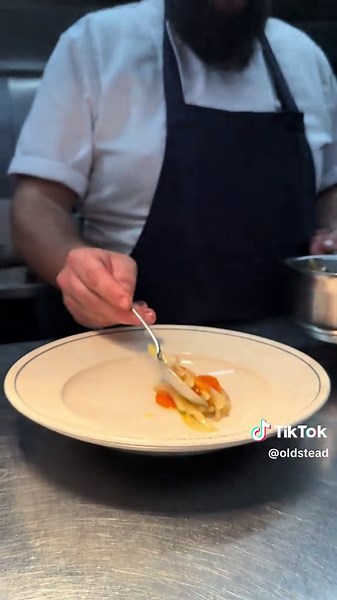 Roast North Sea Cod with Smoked Roe and Garden Herbs