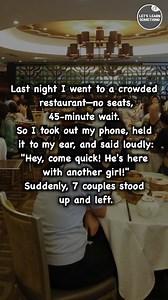 Last night I walked into a crowded restaurant—no seats, and a 45 minute wait | Lets learn something