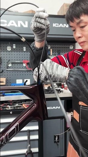 Road Bike Assembly Tutorial: How to Route Shift and Brake Cables?#icancycling #flyee