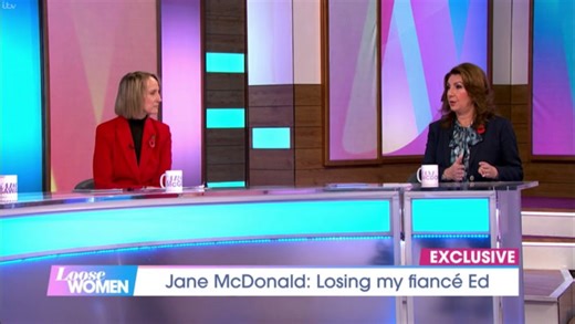 Watch: Jane McDonald gets emotional while discussing late partner
