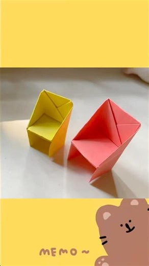 DIY paper Chair craft idea 😍#art#diy #handmade #shortvideo