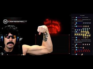 best twitch streamer 2017 DrDisRespect flexing his biceps