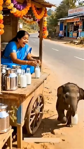 Hathi ne dudh ki bottle chori kar li 🥵🤩#comedy #funny shorts