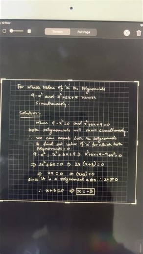 Polynomials Class 10
