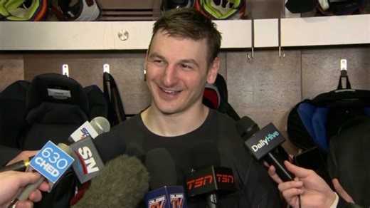 ‘Good for the Oilers store’: Hyman on flurry of hats hitting ice