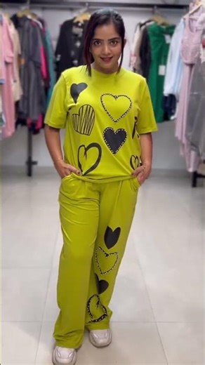 Heart design co ord set #zalyascloset #fashion #coordset