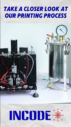 🔍 Take a Closer Look at Our Printing Process #incodeinkjet #industrialinkjet