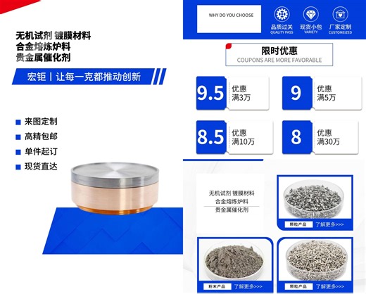 二氧化铪 靶材 99.99% (HfO2)