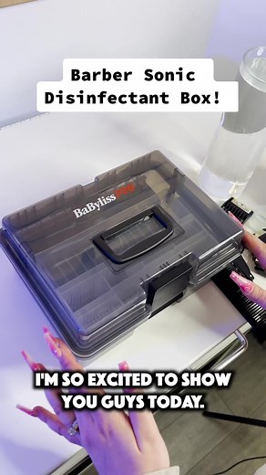 Barber Sonic Disinfectant Solution Box Demo | Easy Tool Cleaning