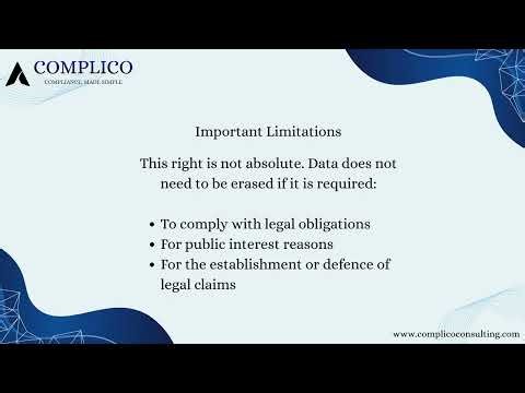 GDPR Training by CONPLICO Module 6: Data Subject Rights