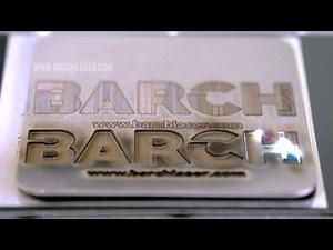 Deep engraving in stainless steel with 30W fiber laser German galvanometer head